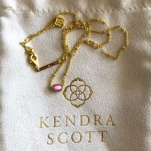 Kendra Scott 14k Gold-Plated Mini Elisa Satellite in Fuchsia Magnesite